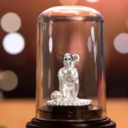 Zavya Majestic Devotion Rhodium-Plated 999 Silver Hanuman Ji Idol-image-1