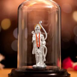 Zavya Serenade of Virtue Rhodium-Plated 999 Sterling Silver Lord Ram Idol-image-6