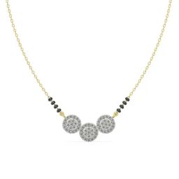 Emori 14k Yellow Gold & Diamond Reeha Mangalsutra-picture-36