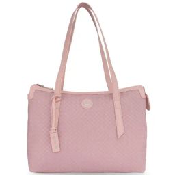 United Colors of Benetton Julia Lilac PU Textured Tote Handbag-image-56