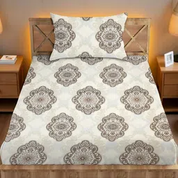 IVAZA Grey Geometric 180 Microfiber Single-image-94