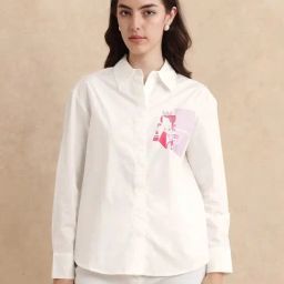 RAREISM Off White Cotton Printed Long Sleeves Shirt-image-17
