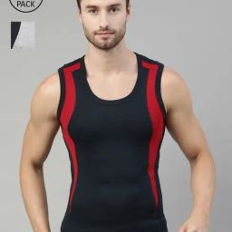 Dixcy Scott Originals Multi Cotton Regular Fit Vest - Pack Of 2-image-98