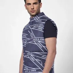 Jack & Jones Navy Regular Fit Printed Jacket image 3