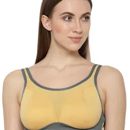 Soie Women Colourblocked Full Coverage Lightly Padded Seamless Workout Bra-image-21