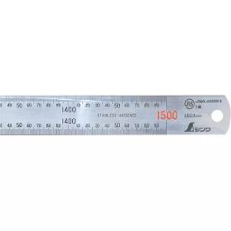 Shinwa Rules Stainless Steel Straight Ruler with Red Numbers JIS 1500 mm Measure Range, 14052-image-45