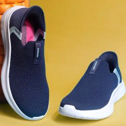 Power by Bata Women's NWALK STEP & GO Navy Walking Shoes-image-96