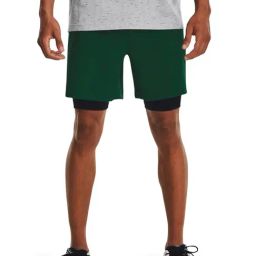 Under Armour Green Slim Fit Sports Shorts-picture-37