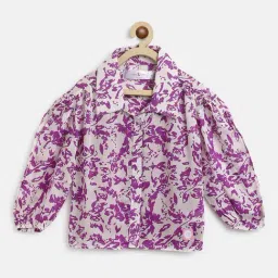 Tales & Stories Kids Purple Printed Full Sleeves Shirt-picture-44