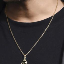 The Bro Code Gold Plated Ganesh Pendant Necklace for Men-image-11