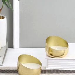 Aapno Rajasthan Gold Metal Candle Holder-image-95