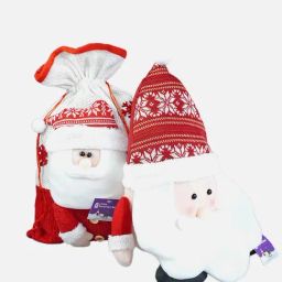 Little Surprise Box Christmas D¿cor White Unisex Santa Pillow And Jute Gift Sack-image-46