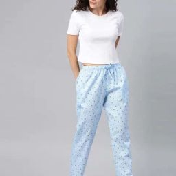Drape in Vogue Blue Print Pyjamas-picture-0