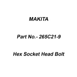 Makita Hex Socket Head Bolt Size M4x35 for GA5090, Part No 265C21-9-image-19