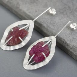 Rihi by P.C. Chandra Jewellers 92.5 Sterling Silver Asymmetric Drop Earrings for Women & Girls-image-57