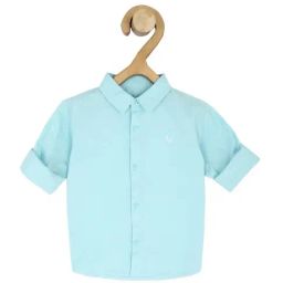Allen Solly Junior Blue Cotton Logo Full Sleeves Shirt-picture-33