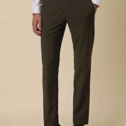 Allen Solly Brown Slim Fit Trousers-image-38
