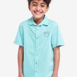 Bonkids Boys Spread Collar Standard OpaqueCotton Casual Shirt-picture-14