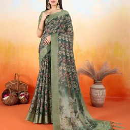 all about you Floral Printed Tissue Saree-picture-58