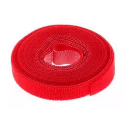 RS PRO Cable Tie, Hook and Loop, 5 mx16 mm, Red Nylon, 1797178-75