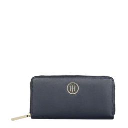 Tommy Hilfiger Liana Navy Solid Zip Around Wallet for Women-picture-37