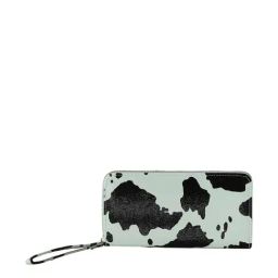 HauteSauce Green Printed Zip Around Wallet for Women-9