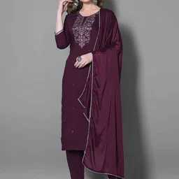 all about you Women Ethnic Motifs Embroidered Regular Thread Work Kurta-image-18