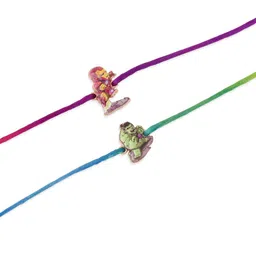 NVR Set Of 2 Cartoon Design Thread Rakhi with Roli Chawal Chandan & Mishri image 3