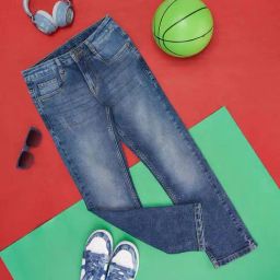 Pantaloons Junior Blue Cotton Regular Fit Jeans-image-18