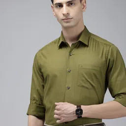 Arrow Pure Cotton Manhattan Slim Fit Opaque Formal Shirt-picture-33