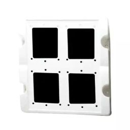 Topsun 4 Way Gang Box 16 Amp PVC Plastic (Pack of 05 Pcs)-37
