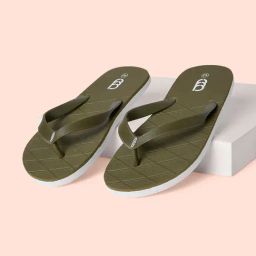 Ajile by Pantaloons Men's Olive Flip Flops-picture-45