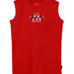 Kiddopanti Kids Red Printed T-Shirt-image-34