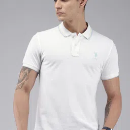 U.S. Polo Assn. Pure Cotton Polo Collar Slim Fit T-shirt-image-24