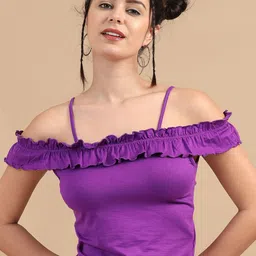 SILISOUL Bardot Crop Top-picture-45