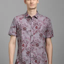 Louis Philippe Jeans Men Slim Fit Floral Printed Spread Collar Casual Shirt-image-17