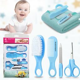 Majestique Baby Grooming Set, Portable Baby Safety Care Set with Hair Brush Comb Nail Clipper Soft Baby Towel-image-85