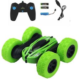 NIYAMAT Remote Control Stunt Car for Kids, 4 Wheel Drive Drift High Speed Off Road Rotating Vehicles 360°Flips Hobby Car Best Birthday Gifts for Boys & Girls (Latest 2024) Green-14