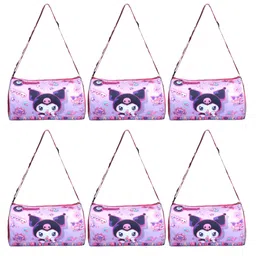 Happile Kids kuromi girls Duffle shoulder bag 6 piece combo for school/travelling/sports/Picnic-picture-15