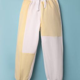 Pine Kids 100% Cotton Full Length Cut & Sew Lounge Pant - Light Yellow & White-image-39