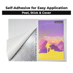 QIPS Self-Adhesive PVC Transparent Book Covers A4 Size (Pack of 10 Sheets)-image-3