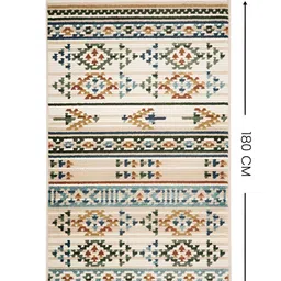 Sapana Carpet-Mats Beige Bohemian No Shredding Polyester Carpet image 3