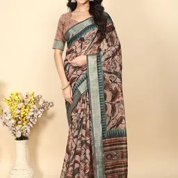 J 6 DESIGNER Ethnic Motifs Printed Saree With Blouse Piece-picture-24
