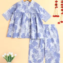 The Magic Wand Girls Printed Top with Palazzos-image-69