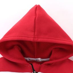 Kookie Kids Full Sleeves Front Open Hooded Sweatjacket with Colour Block Design & Text Print - Multicolour image 4