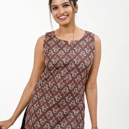 30 Looks Women Ethnic Print Cotton Top-image-88