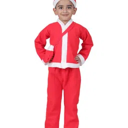 itsmycostume Kids V-Neck Christmas Santa Top with Trousers-image-44