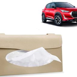 BT307-Car Sun Visor Tissue Box Holder PU Leather Paper Napkin Organizer Hanging Vehicle Tissue Dispenser-image-72
