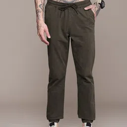 Roadster Men Relaxed Tapered Fit Joggers-image-46