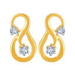 P.C. Chandra Jewellers 14 kt Gold & Diamond Earrings-picture-43
